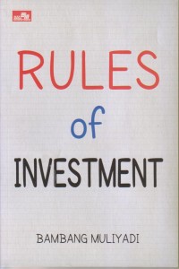 Image of RULES OF INVESTMENT