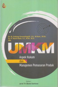 Image of UMKM ASPEK HUKUM DAN MANAJEMEN PEMASARAN PRODUK