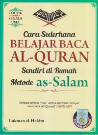 Image of CARA SEDERHANA BELAJAR AL-QUR'AN SENDIRI DI RUMAH METODE AS-SALAM