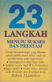 Image of 23 LANGKAH MENUJU SUKSES DAN PRESTASI