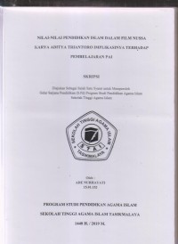 Image of NILAI-NILAI PENDIDIKAN ISLAM DALAM FILM NUSSA KARYA ADITYA TRIANTORO IMPLIKASINYA TERHADAP PEMBELAJARAN PAI