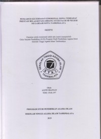 Image of PENGARUH KECERDASAN EMOSIONAL SISWA TERHADAP PRESTASI BELAJAR PADA BIDANG STUDI PAI DI SD NEGERI MUGARSARI KOTA TASIKMALAYA