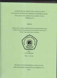 Image of DAMPAK PROGRAM KELUARGA HARAPAN (PKH) KECAMATAN PURBARATU TERHADAP PARTISIPASI SISWA PADA MATA PELAJARAN PAI DI SMPN 17 KOTA TASIKMALAYA
