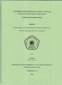 Image of PENDIDIKAN KARAKTER DALAM NOVEL 