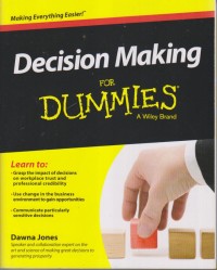 Image of DECISION MAKING FOR DUMMIES