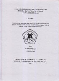 Image of NILAI-NILAI KESABARAN DALAM NOVEL HAJAR RAHASIA HATI SANG RATU ZAM ZAM KARYA SIBEL ERASLAN