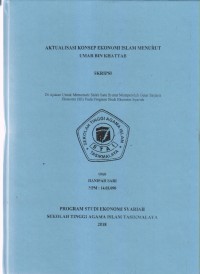 Image of AKTUALISASI KONSEP EKONOMI ISLAM MENURUT UMAR BIN KHATTAB