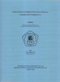Image of STUDI PENENTUAN PRODUK PERTANIAN UNGGULAN DI KABUPATEN TASIKMALAYA