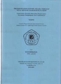 Image of PREFERENSI APARATUR SIPIL NEGARA TERHADAP MINAT MENJADI NASABAH BANK SYARIAH