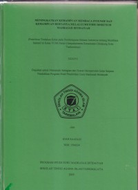 Image of MENINGKATKAN KEMAMPUAN MEMBACA INTENSIF DAN KEMAMPUAN BERTANYA MELALUI METODE DISKUSI DI MADRASAH IBTIDAIYAH
(Penelitian Tindakan kelas pada Pembelajaran Bahasa Indonesia tentang Membaca Intensif di Kelas VI MI Persis Cempakawarna Kecamatan Cihideung Kota Tasikmalaya)
