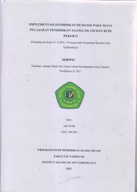 Image of IMPLEMENTASI PENDIDIKAN HUMANIS PADA MATA
PELAJARAN PENDIDIKAN AGAMA ISLAM DAN BUDI PEKERTI