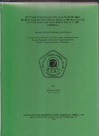 Image of MENINGKATKAN HASIL BELAJAR MATEMATIKA MATERI ARITMETIKA SOSIAL DENGAN MENNGGUNAKAN METODE SIMULASI PADA SISWA KELAS III MIS CIMERAK