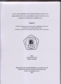 Image of UPAYA GURU MEMBENTUK KARAKTER DISIPLIN SISWA DAN IMPLEMENTASINYA DALAM PEMBALAJARAN PAI DI SMA YAB SUKARATU KABUPATEN TASIKMALAYA