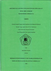 Image of IMPLEMENTASI MULTIPLE INTELLEGENCES PADA SISWA KELAS V MI MAA'RIF CANGKUDU MANGKUBUMI TASIKMALAYA