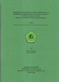 Image of PEMBENTUKAN KARAKTER PESERTA DIDIK MELALUI KEDISIPLINAN IBADAH SHALAT DALAM AL-QUR'AN
(Study Kasus di MI PUI Gunung Yuda Tasikmalaya)