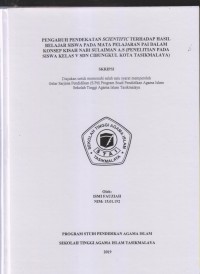 Image of PENGARUH PENDEKATAN SCIENTIFIC TERHADAP HASIL BELAJAR SISWA PADA MATA PELAJARAN PAI DALAM KONSEP KISAH NABI SULAIMAN A.S 
(Penelitian pada Siswa kelas V SDN Cibungkul Kota Tasikmalaya)