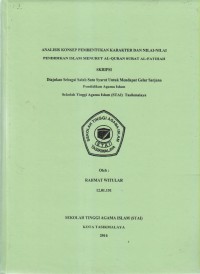 Image of ANALISIS KONSEP PEMBENTUKAN KARAKTER DAN NILAI-NILAI PENIDIKAN ISLAM MENURUT AL-QURAN SURAT AL-FATIHAH