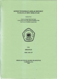 Image of KONSEP PENDIDIKAN AKHLAK MENURUT PANDANGAN IBNU MISKAWAIH