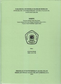 Image of PARADIGMA PENDIDIKAN HADHARI BERBASIS INTEGRATIF - INTERKONEKTIF ANTARA FALSAFAH, SAINS DAN ISLAM
