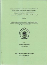 Image of PENERAPAN PENDEKATAN PEMBELAJARAN SAINTIFIK DAN PENGARUHNYA TERHADAP HASIL BELAJAR SISWA PADA MATA PELAJARAN AL-QUR'AN HADIST