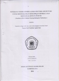 Image of PENERAPAN MODEL PEMBELAJARAN PICTURE AND PICTURE UNTUK MENINGKATKAN KEMAMPUAN MEMBACA DAN MENULIS AL-QUR'AN ANAK RA