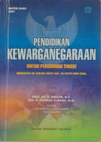 Image of PENDIDIKAN KEWARGA NEGARAAN
