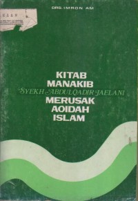 Image of KITAB MANAKIB SYKEH AQ JAELANI MERUSAK MERUSAK AQIDAH ISLAM