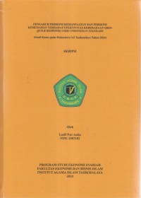 Image of PENGARUH PERSEPSI KEMANFAATAN DAN PERSEPSI 
KEMUDAHAN TERHADAP EFEKTIVITAS KEBERADAAN QRIS/
QUICK RESPONSE CODE INDONESIAN STANDARD