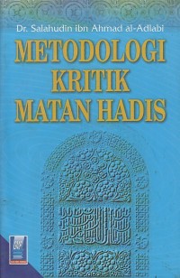 Image of METODOLOGI KRITIK MATAN HADIS
