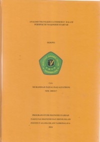 Image of ANALISIS TRANSAKSI E-COMMERCE DALAM 
PERSPEKTIF MAQOSHID SYARI'AH