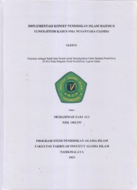 Image of IMPLEMENTASI KONSEP PENDIDIKAN ISLAM MAHMUD
YUNUS (STUDI KASUS SMA NUSANTARA CIAMIS)