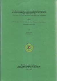 Image of STRATEGI PENGELOLAAN KELAS DALAM MENINGKATKAN 
AKTIVITAS PEMBELAJARAN PENDIDIKAN AGAMA ISLAM
DUDI PEKERTI (PAI-BP)
(Studi Kasus SDN Karikil Kecamatan Mangkubumi Kota Tasikmalaya)