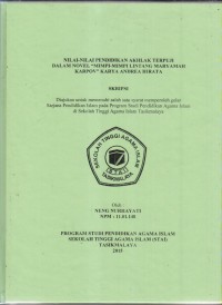 Image of NILAI-NILAI PENDIDIKAN AKHLAK TERPUJI DALAM NOVEL 