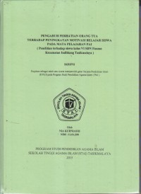 Image of PENGARUH PERHATIAN ORANG TUA TERHADAP PENINGKATAN MOTIVASI BEAJAR SISWA PADA MATA PELAJARAN PAI