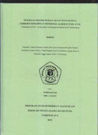 Image of PENERAPAN METODE MURAJA'AH DAN PENGARUHNYA TERHADAP KEMAMPUAN MENGHAFAL AL-QUR'AN PADA ANAK