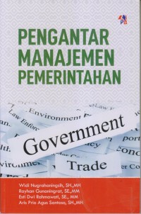Image of Pengantar Manajemen Pemerintahan