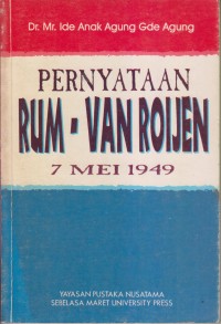 Image of PERNYATAAN RUM-VAN ROIJEN 7 MEI 1949