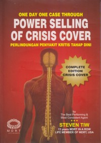 Image of ONE DAY ONE CASE THROUGGH
POWER SELLING OF CRISIS COVER 
PERLINDUNGAN PENYAKIT KRITIS TAHAP DINI