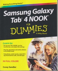 Image of SAMSUNG GALAXY TAB 4 NOOK FOR DUMMIES