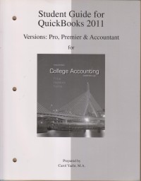 Image of STUDENT GUIDE FOR QUICKBOOKS 2011