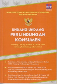 Image of UNDANG-UNDANG PERLINDUNGAN KONSUMEN