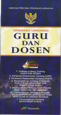 Image of UNDANG-UNDANG GURU DAN DOSEN