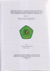 Image of IMPELEMTASI ILMU TAJWID DALAM KITAB TUHFATUL
ATHFAL DI GERAKAN MAGHRIB (GEMAR) MENGAJI ANAK
DTA AL-IKHLAS SUKASIRNA INDIHIANG TASIKMALAYA