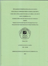 Image of PENGARUH PENDIDIKAN AGAMA DALAM KELUARGA TERHADAP AKHLAK SISWA SDN PAOZAN KECAMATAN INDIHIANG KOTA TASIKMALAYA