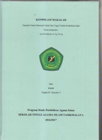 Image of KOMPILASI MAKALAH TUGAS FILSAFAT PENDIDIKAN ISLAM