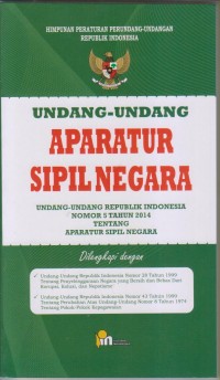 Image of UNDANG-UNDANG APARATUR SIPIL NEGARA