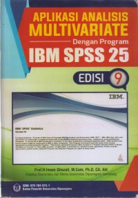Image of APLIKASI ANALISIS MULTIVARIATE DENGAN PROGRAM IBM SPSSS 25
