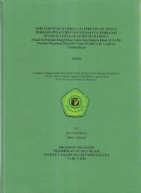 Image of IMPLEMENTASI KURIKULUM PERGURUAN TINGGI BERBASIS PESANTREN DAN PERANNYA TERHADAP PENINGKATAN KARAKTER MAHASISWA 
(Studi Di Sekolah Tinggi Ilmu Adab Dan Budaya Islam (STIABI) Pondok Pesantren Riyadhul'Ulum Wadda'wah Condong Tasikmalaya)