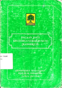 Image of BACAAN BAGI KELUARGA SADAR HUKUM (KADARKUM)