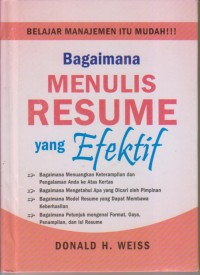 Image of BAGAIMANA MENULIS RESUME YANG EFEKTIF